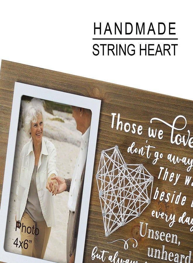 Buecasa Wooden Memorial Picture Frame 4x6 Inches Photo - Bereavement Sympathy Gifts for Loss of Loved One - Image 4